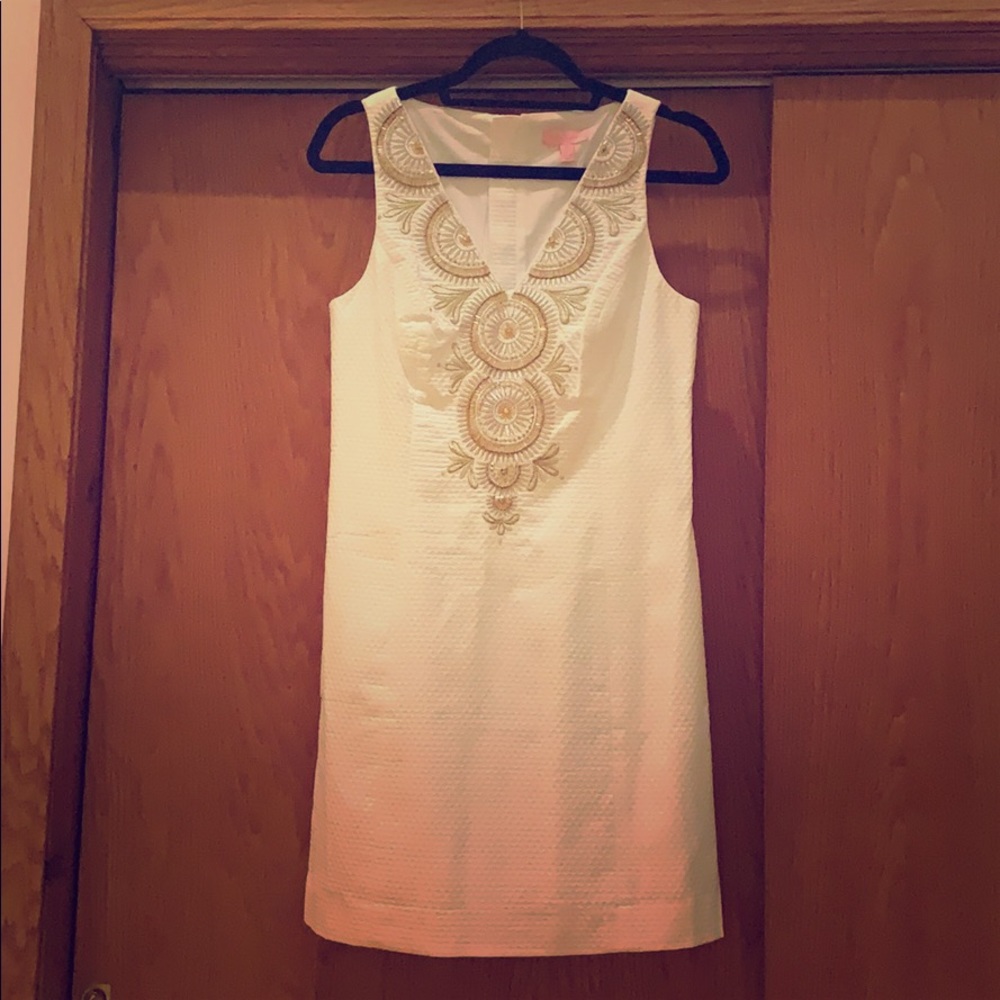 Lilly Pulitzer White Gabby shift dress
